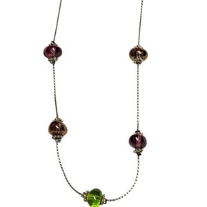 Vintage Murano Glass Floating Beaded Necklace